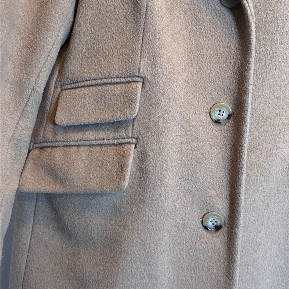 Lauren Ralph Lauren Walker Camel soft tan wool blend coat 6P 6 petite - Picture 5 of 15